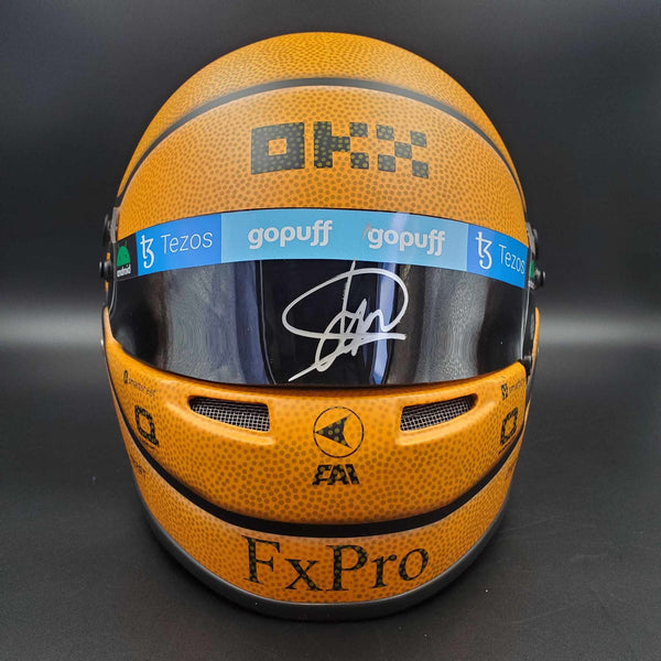 Lando Norris Signed F1 Basketball Helmet!