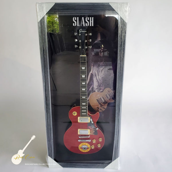 Slash Guns N' Roses Signed Guitar Red Frame Premium Autographed Gibson Shaped PSA AL81248 AS-02783