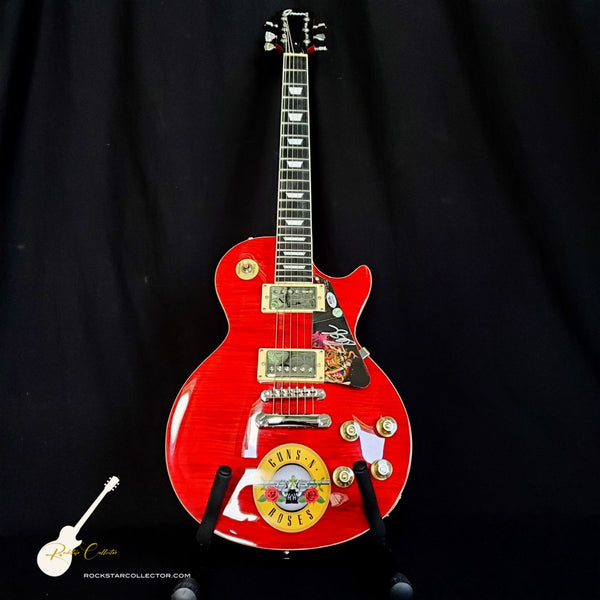 Slash Guns N' Roses Signed Guitar Red Frame Premium Autographed Gibson Shaped PSA AL81248 AS-02783