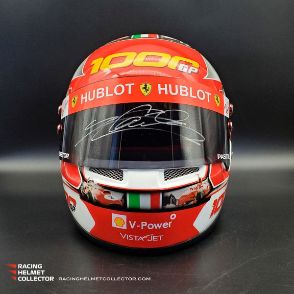 Charles Leclerc Signed Helmet Ferrari 1000 th GP Anniversary Special 2020 BELL Helmets Release Full Scale 1:1 AS-02552