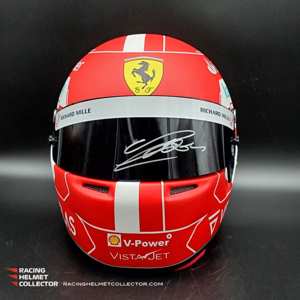 Charles Leclerc Signed Helmet Visor 2022 Display Tribute Autographed Full Scale 1:1 AS-01077 - SOLD