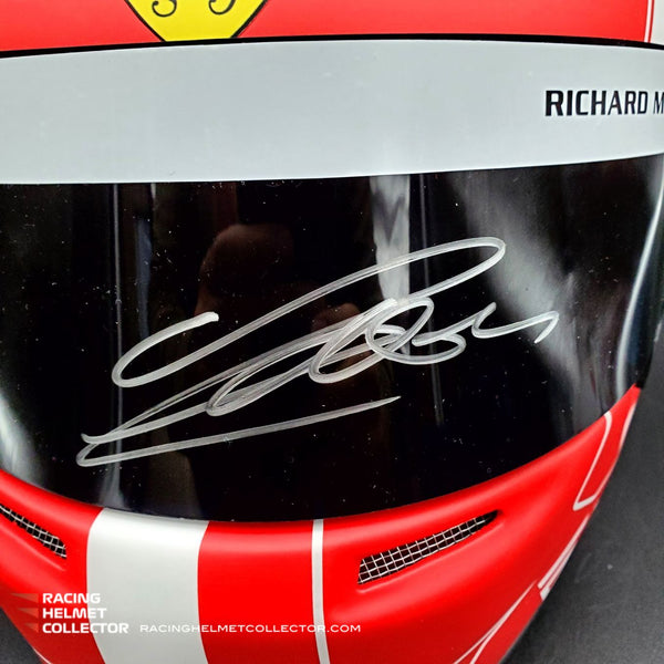 Charles Leclerc Signed Helmet Visor 2022 Display Tribute Autographed Full Scale 1:1 AS-01077 - SOLD