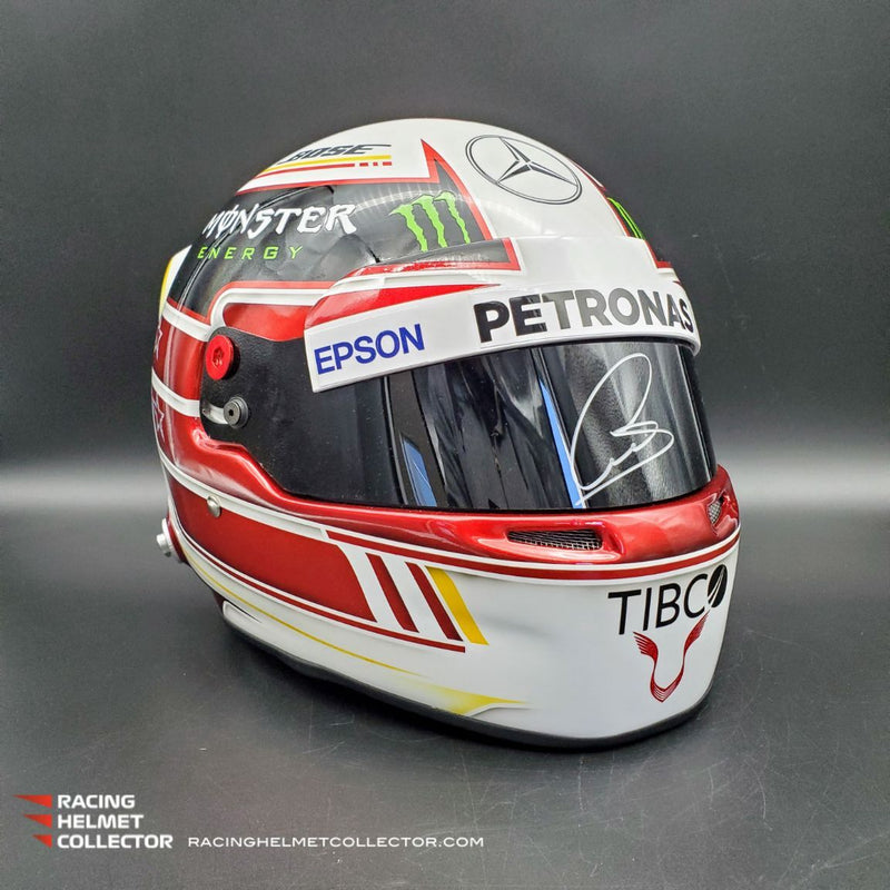 Lewis Hamilton Signed Helmet Visor 2018 White Autographed Promo Full Scale 1:1 AS-02573