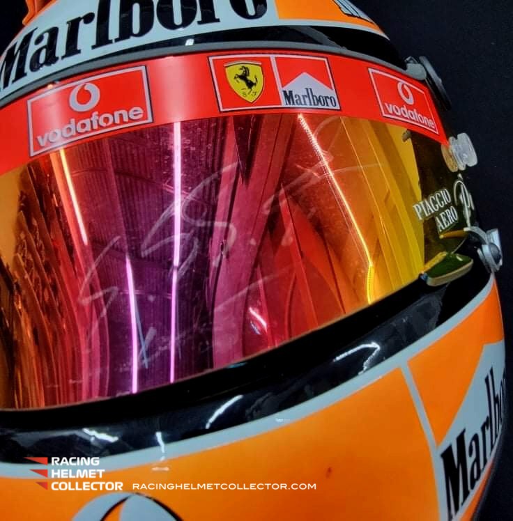 Michael Schumacher Signed Helmet 2004 Cobra Red Visor PALE Autograph Display Full Scale 1:1 AS-00959