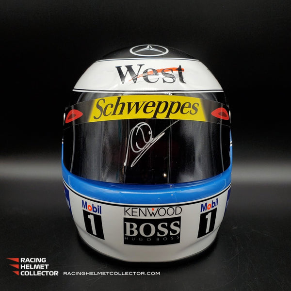 Mika Hakkinen Signed Helmet Visor 1999 Display Tribute Autographed Full  Scale 1:1 AS-01022