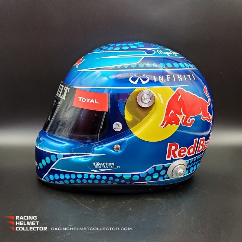 Sebastian Vettel Signed Helmet Visor 2013 Autographed Display Tribute Full Scale 1:1 AS-01024