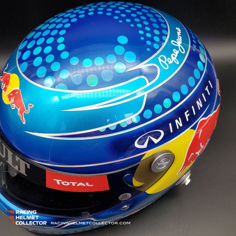 Sebastian Vettel Signed Helmet Visor 2013 Autographed Display Tribute Full Scale 1:1 AS-01024