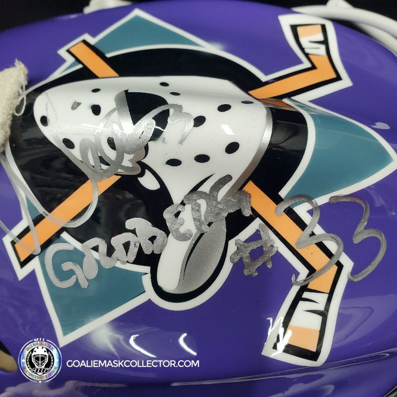 Presale: Goldberg AKA Shaun Weiss Signed Goalie Mask Mighty Ducks D2 Autographed Signature Edition