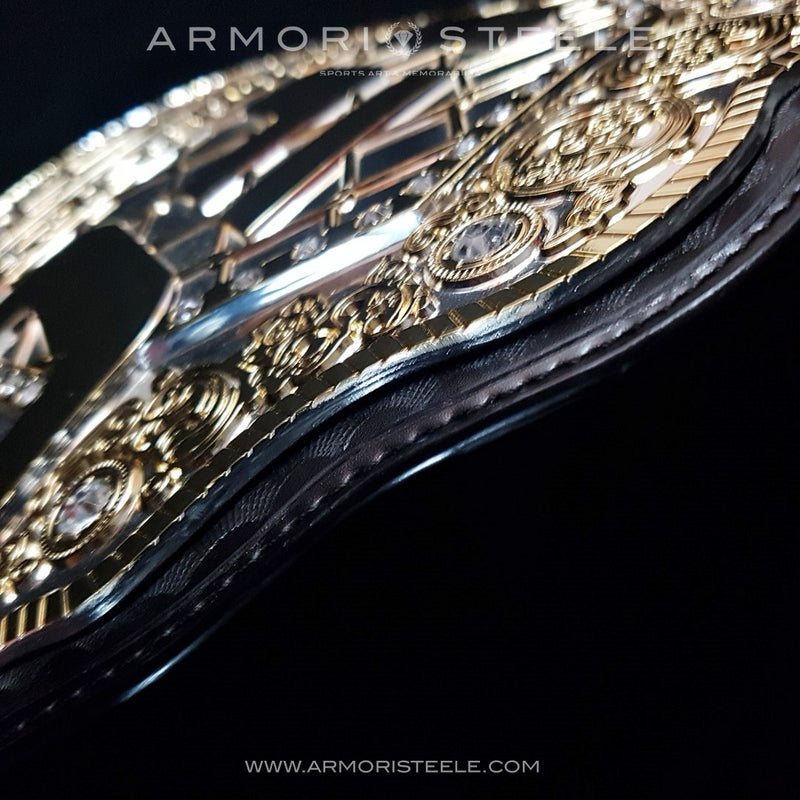 UFC CHAMPIONSHIP BELT SIGNED AUTOGRAPHED BY MICHAEL BISPING - 5 LBS - 10K GOLD PLATED - SOLD OUT