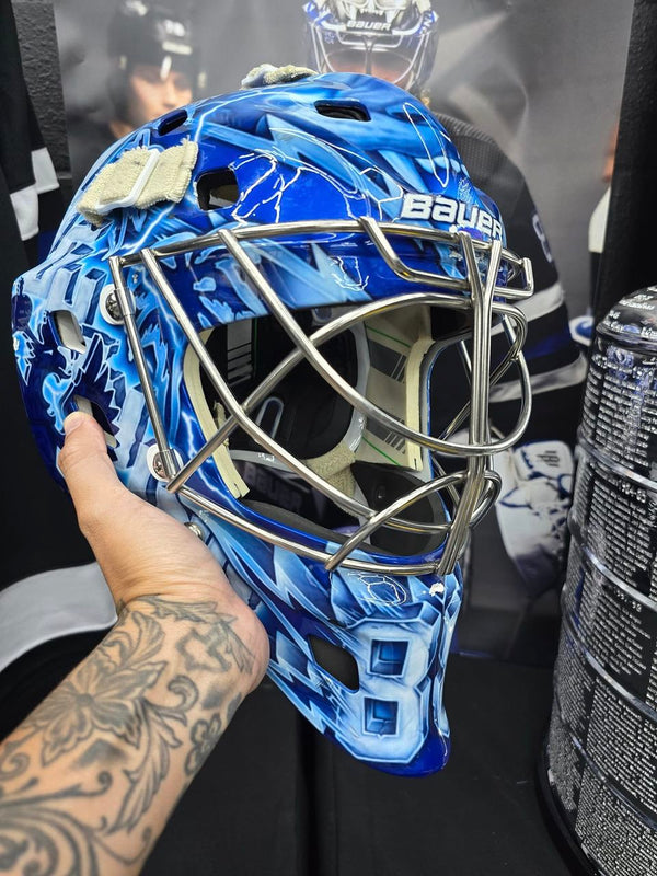 Andrei Vasilevskiy Goalie Mask Game Worn Tampa Bay Lightning
