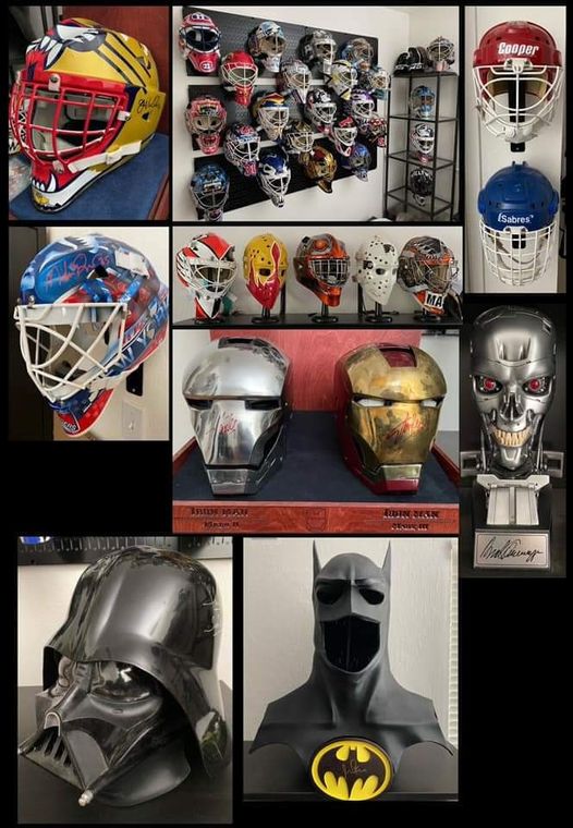 Our most iconic autographed goalie masks and Hollywood Memorabilia