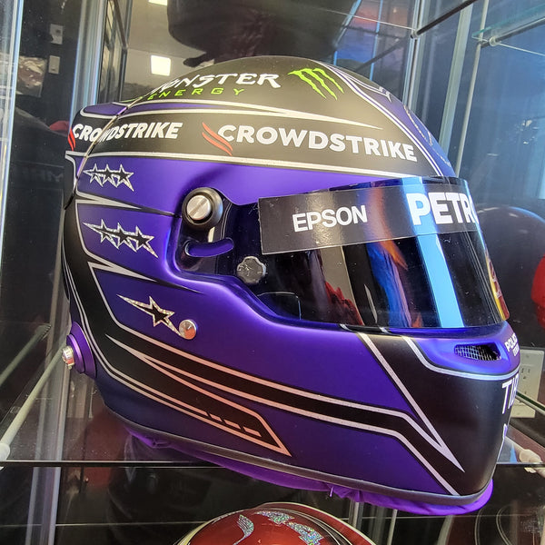 Lewis Hamilton 2020 Signed Helmet Black & Purple Sold and Shipping to the UK!