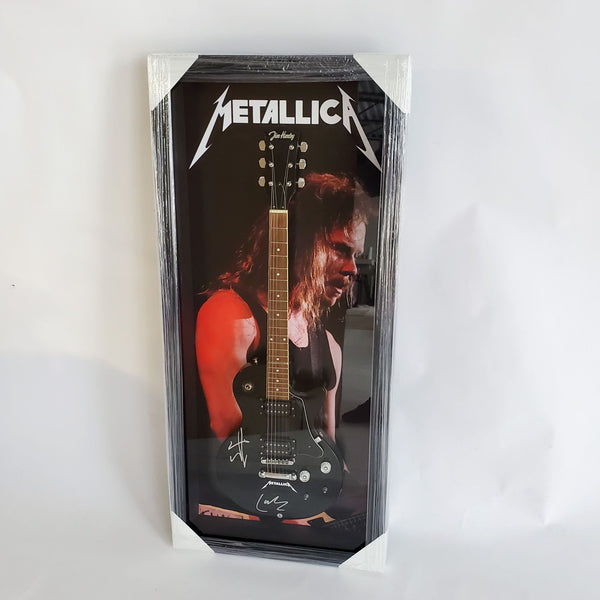 New Signed Rock Guitar Autographed Frames! Metallica + AC/DC + Slash + Guns 'N Roses!