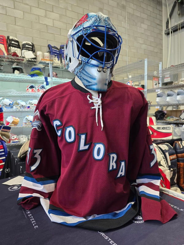 Featuring: Patrick Roy KOHO Jersey & Mask Game Worn Used 2001-02 Colorado Avalanche Bob Hartley Collection