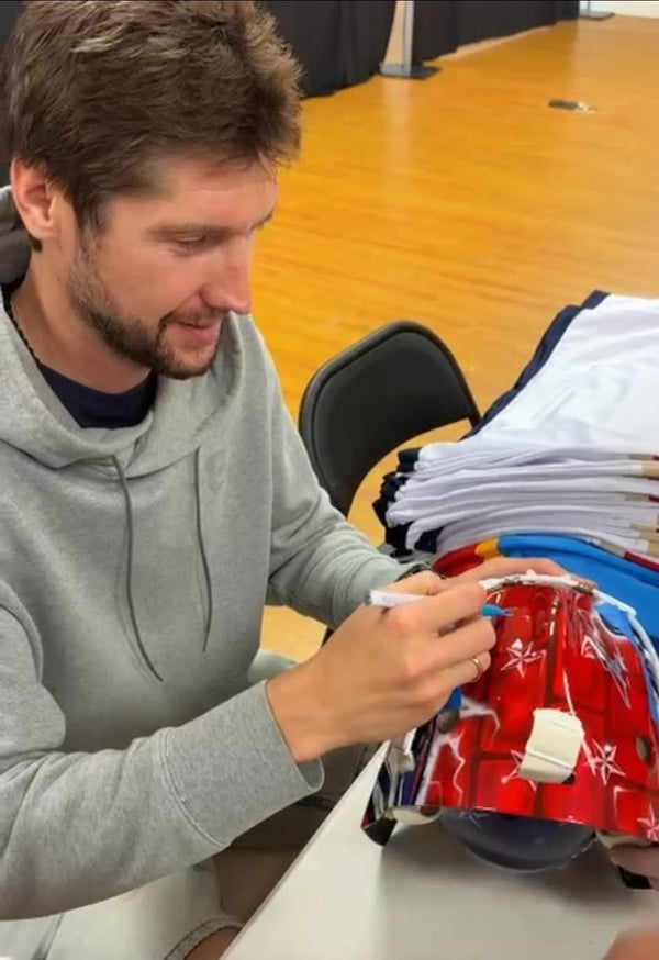 Updates from the latest SERGEI BOBROVSKY Goalie Mask Signing!