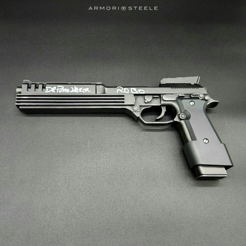 Robocop Signed Premium Auto 9 Pistol Peter Weller Autographed Replica ...