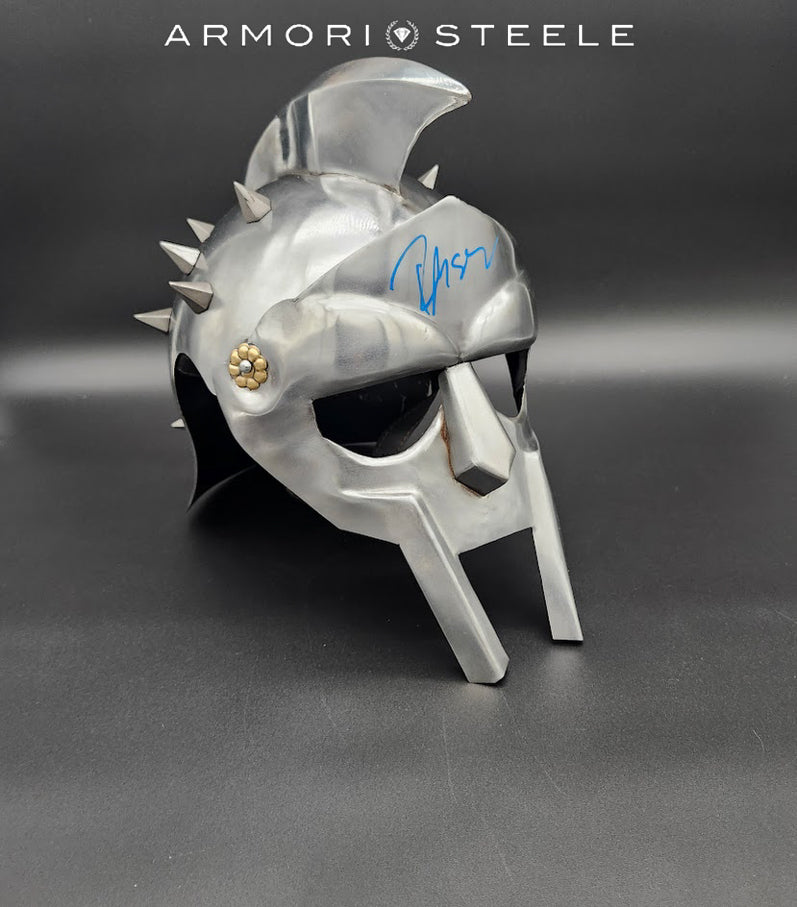 Gladiator Helmet Signed by Russell Crowe