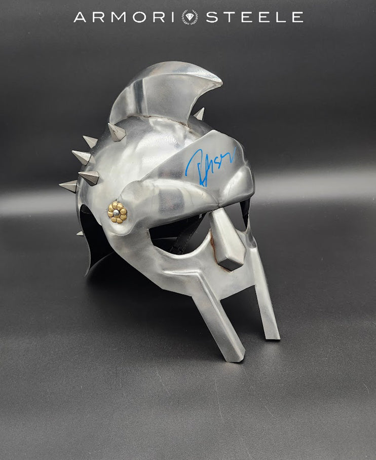 Gladiator Helmet Signed by Russell Crowe