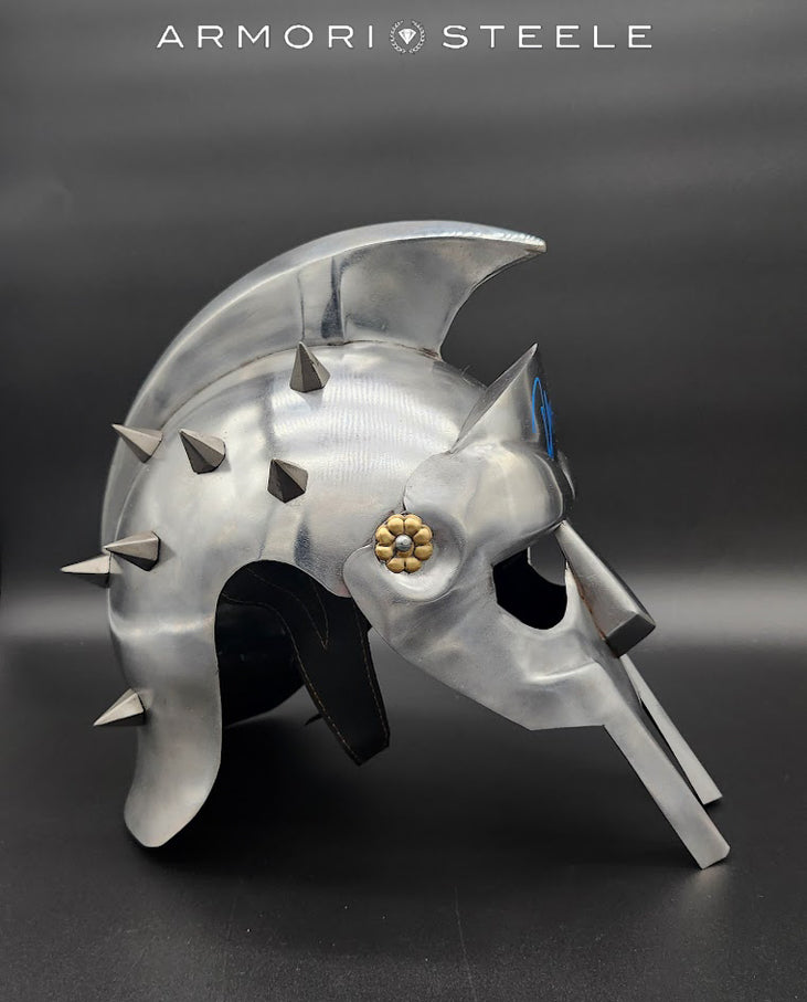 Gladiator Helmet Signed by Russell Crowe