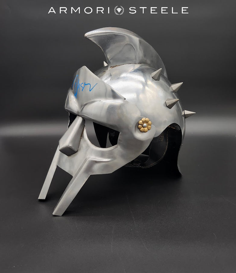 Gladiator Helmet Signed by Russell Crowe
