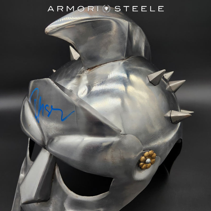 Gladiator Helmet Signed by Russell Crowe