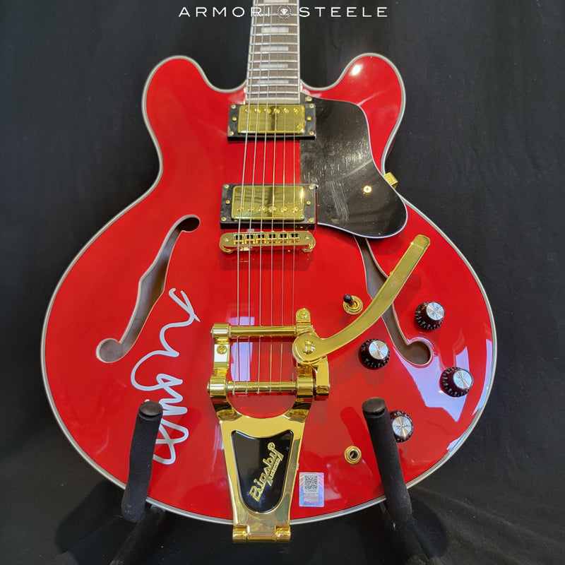 "Back To The Future" Michael J. Fox Signed Guitar Gibson Full Size Replica AS-03520