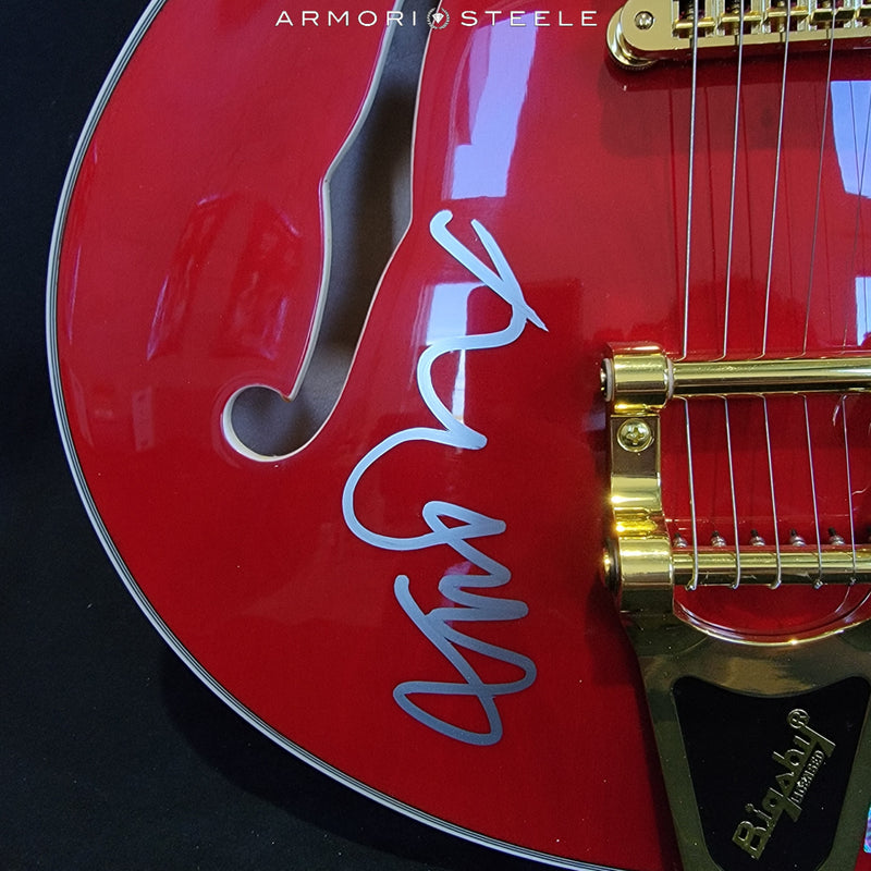 "Back To The Future" Michael J. Fox Signed Guitar Gibson Full Size Replica AS-03520