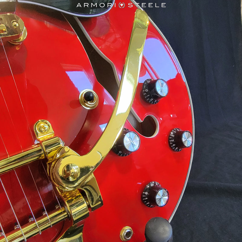 "Back To The Future" Michael J. Fox Signed Guitar Gibson Full Size Replica AS-03520
