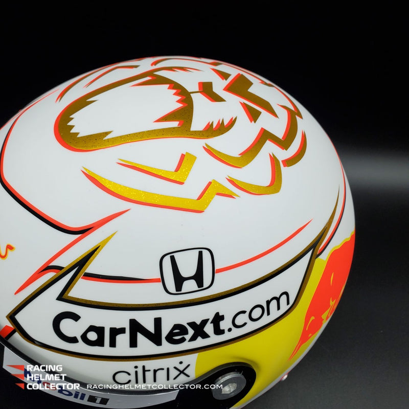 Max Verstappen Signed Helmet Visor 2021 Championship Year Autographed Display Tribute F1 Helmet Full Scale 1:1 AS-01021