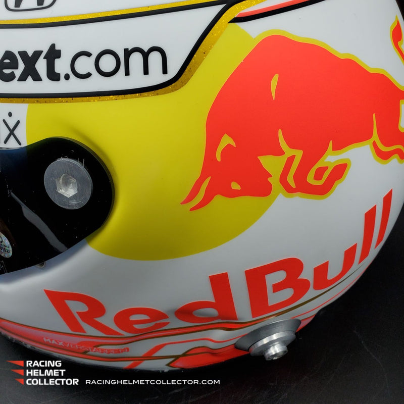 Max Verstappen Signed Helmet Visor 2021 Championship Year Autographed Display Tribute F1 Helmet Full Scale 1:1 AS-01021