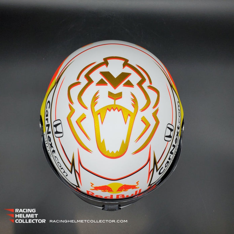 Max Verstappen Signed Helmet Visor 2021 Championship Year Autographed Display Tribute F1 Helmet Full Scale 1:1 AS-01021