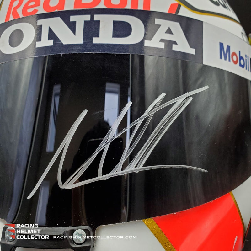 Max Verstappen Signed Helmet Visor 2021 Championship Year Autographed Display Tribute F1 Helmet Full Scale 1:1 AS-02210
