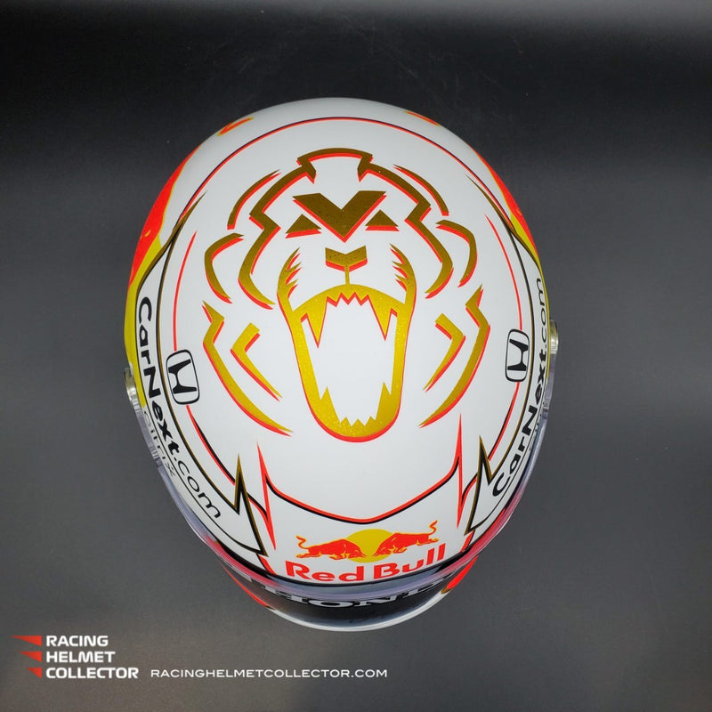 Max Verstappen Signed Helmet Visor 2021 Championship Year Autographed Display Tribute F1 Helmet Full Scale 1:1 AS-02450