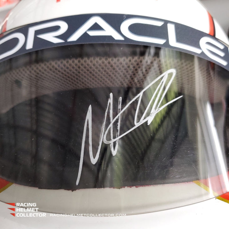 Max Verstappen Signed Helmet Visor 2021 Championship Year Autographed Display Tribute AS-02791