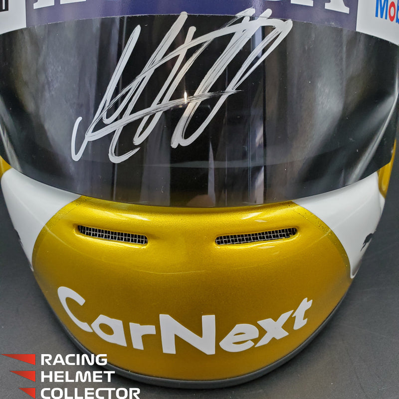 Max Verstappen Signed Helmet Visor 2022 Gold Glossy F1 Helmet Full Scale 1:1 AS-02780