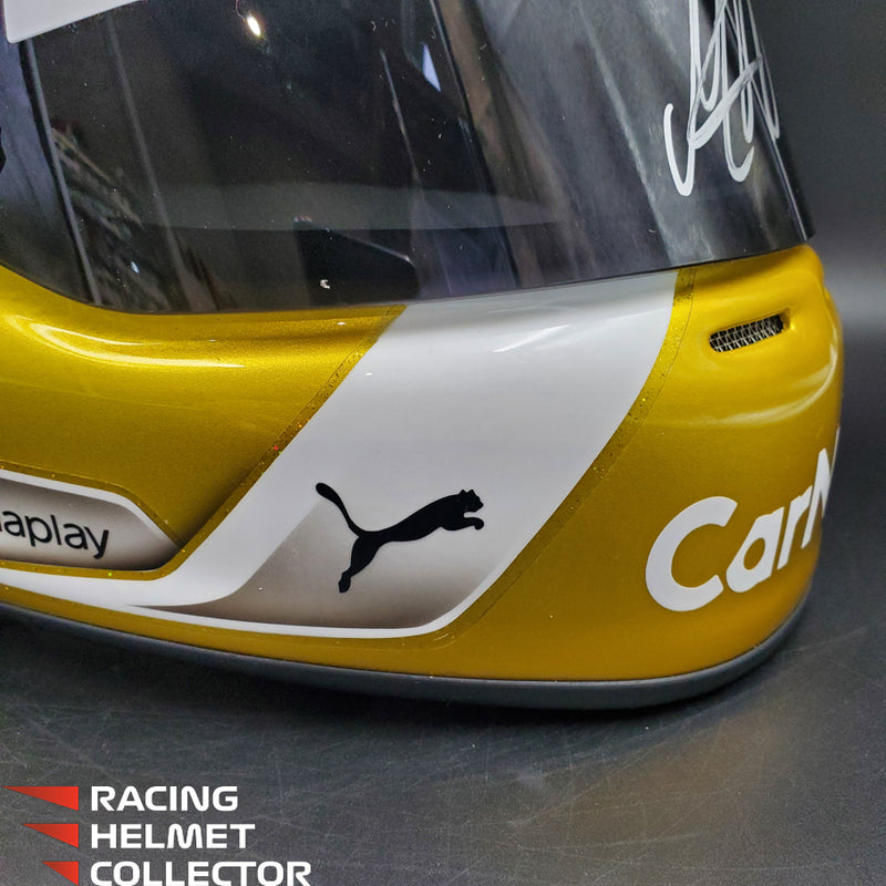 Max Verstappen Signed Helmet Visor 2022 Gold Glossy F1 Helmet Full Scale 1:1 AS-02780