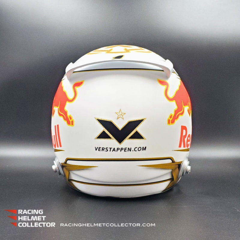 Max Verstappen Signed Helmet Visor 2022 WHITE World Champion Autographed Display Tribute 1:1 Full Scale AS-02852-SOLD