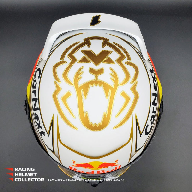 Max Verstappen Signed Helmet Visor 2022 WHITE World Champion Autographed Display Tribute 1:1 Full Scale AS-02852-SOLD