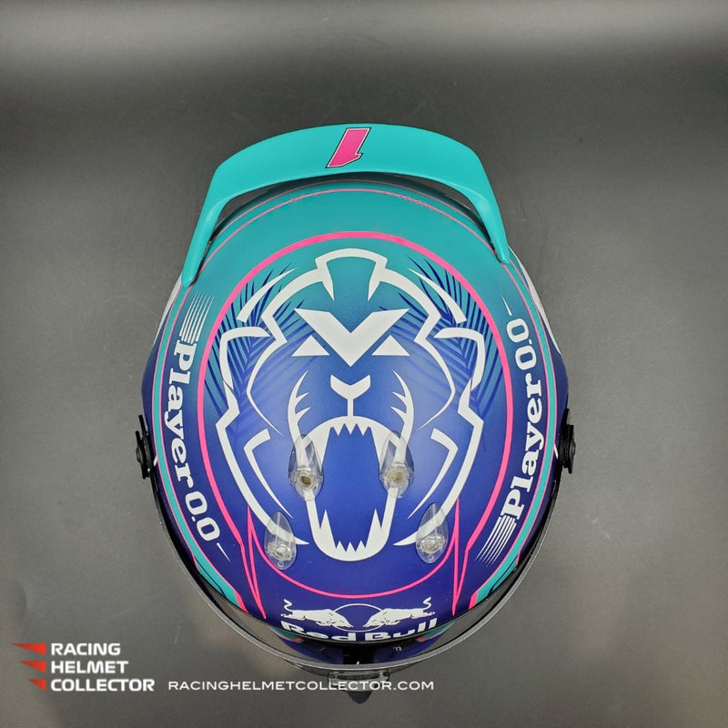 Max Verstappen Signed Helmet Visor 2023 Miami Display Tribute F1 Helmet Full Scale 1:1 AS-02614