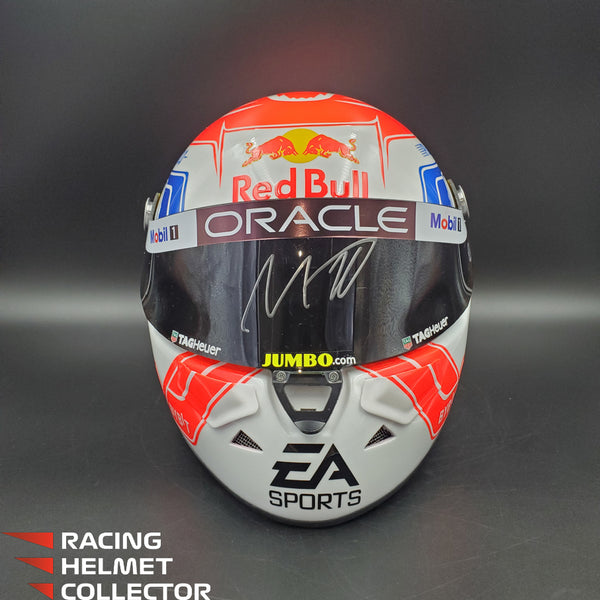 Max Verstappen Signed Helmet Visor 2023 White F1 Helmet Full Scale 1:1 AS-02853