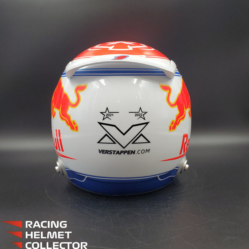 Max Verstappen Signed Helmet Visor 2023 White F1 Helmet Full Scale 1:1 AS-02853