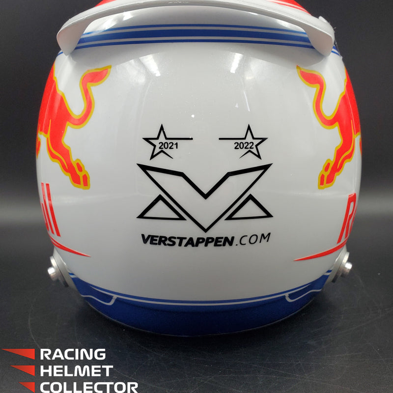 Max Verstappen Signed Helmet Visor 2023 White F1 Helmet Full Scale 1:1 AS-02853