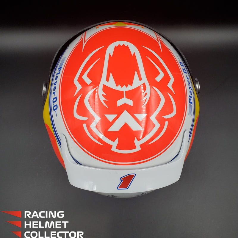 Max Verstappen Signed Helmet Visor 2023 White F1 Helmet Full Scale 1:1 AS-02853