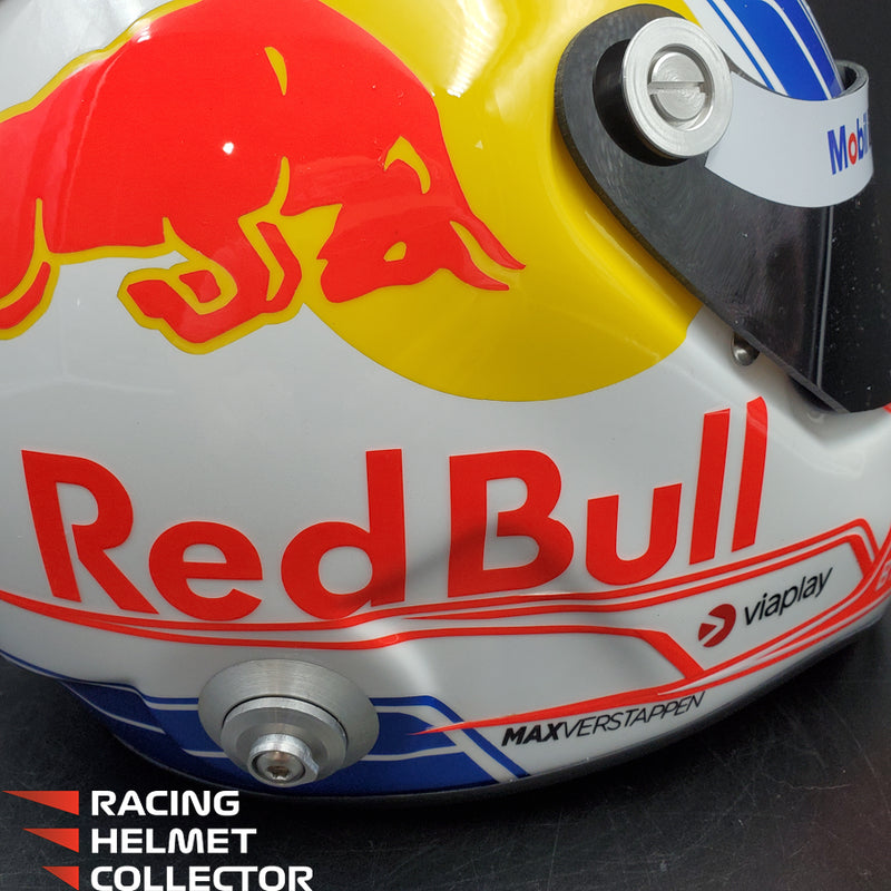 Max Verstappen Signed Helmet Visor 2023 White F1 Helmet Full Scale 1:1 AS-02853