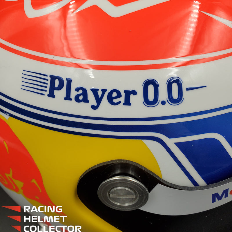 Max Verstappen Signed Helmet Visor 2023 White F1 Helmet Full Scale 1:1 AS-02853