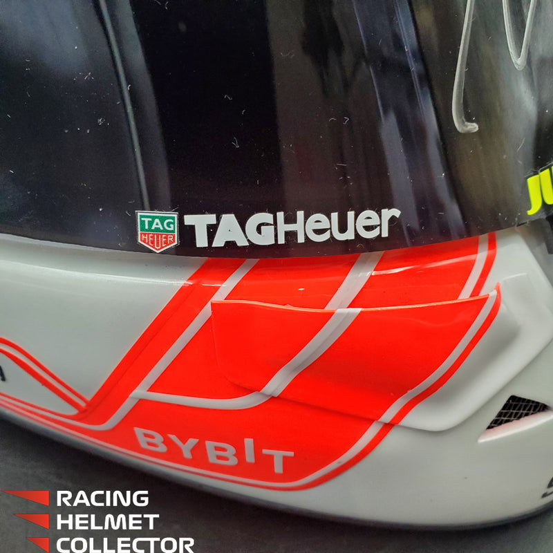 Max Verstappen Signed Helmet Visor 2023 White F1 Helmet Full Scale 1:1 AS-02853