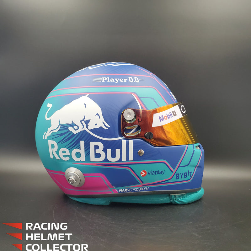 Max Verstappen Signed Visor 2023 MIAMI Helmet Full Scale 1:1 AS-02854