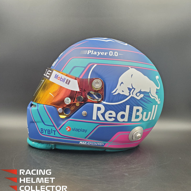 Max Verstappen Signed Visor 2023 MIAMI Helmet Full Scale 1:1 AS-02854