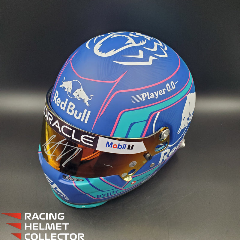 Max Verstappen Signed Visor 2023 MIAMI Helmet Full Scale 1:1 AS-02854