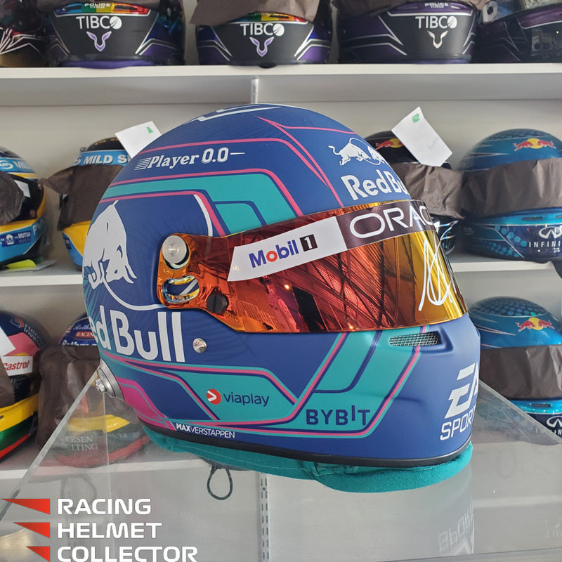 Max Verstappen Signed Visor 2023 MIAMI Helmet Full Scale 1:1 AS-02854